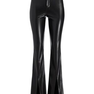WALKER VEGAN LEATHER FRONT SLIT PANT women’s size